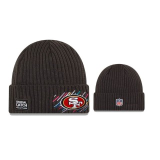 49ers Charcoal 2021 NFL Crucial Catch Knit Hat