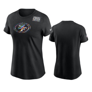 Women's 49ers Black Crucial Catch Multicolor T-Shirt