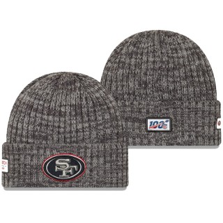 49ers Heather Gray 2019 NFL Crucial Catch Cuffed Knit Hat
