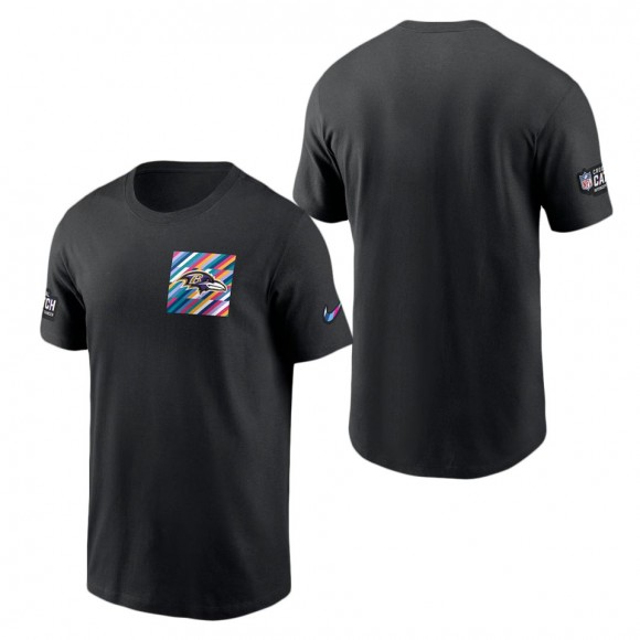 Baltimore Ravens Black 2023 NFL Crucial Catch Sideline Tri-Blend T-Shirt