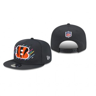 Bengals Charcoal 2021 NFL Crucial Catch 9FIFTY Snapback Adjustable Hat
