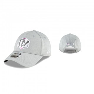 Bengals Heather Gray 2020 NFL Crucial Catch 9FORTY Adjustable Hat