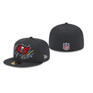 Buccaneers Charcoal 2021 NFL Crucial Catch 59FIFTY Fitted Hat