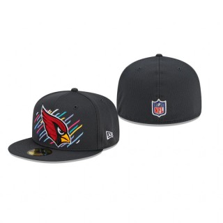 Cardinals Charcoal 2021 NFL Crucial Catch 59FIFTY Fitted Hat