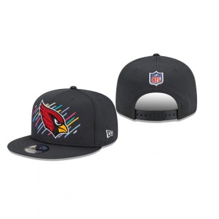 Cardinals Charcoal 2021 NFL Crucial Catch 9FIFTY Snapback Adjustable Hat