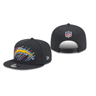 Chargers Charcoal 2021 NFL Crucial Catch 9FIFTY Snapback Adjustable Hat