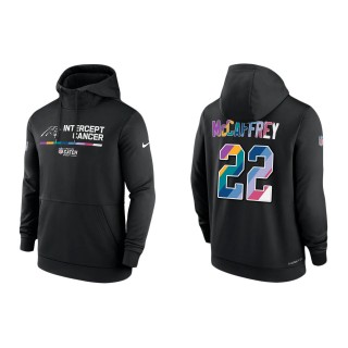 Christian McCaffrey Carolina Panthers Black 2022 NFL Crucial Catch Therma Performance Pullover Hoodie