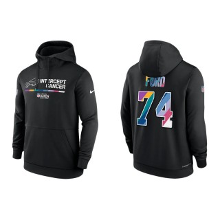 Cody Ford Buffalo Bills Black 2022 NFL Crucial Catch Therma Performance Pullover Hoodie