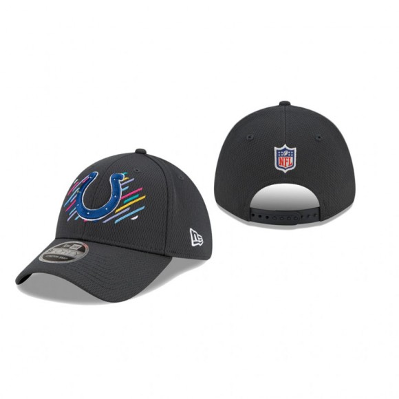 Colts Charcoal 2021 NFL Crucial Catch 9FORTY Adjustable Hat