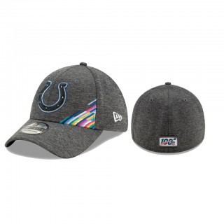 Colts Heather Gray 2019 NFL Crucial Catch 39THIRTY Flex Hat