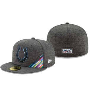 Colts Heather Gray 2019 NFL Crucial Catch 59FIFTY Fitted Hat