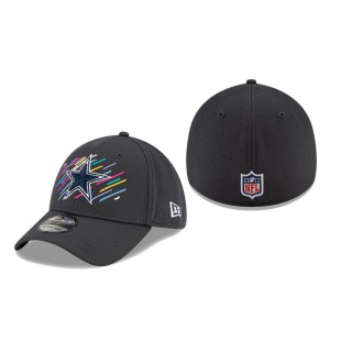 Cowboys Charcoal 2021 NFL Crucial Catch 39THIRTY Flex Hat