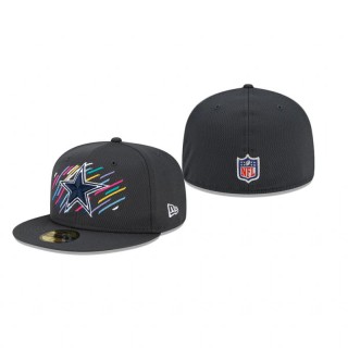 Cowboys Graphite 2021 NFL Crucial Catch 59FIFTY Fitted Hat