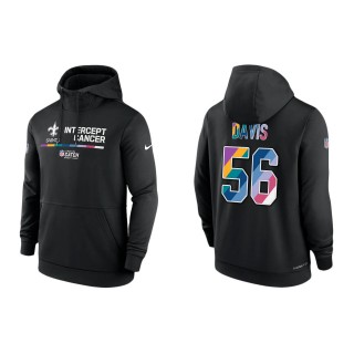 Demario Davis New Orleans Saints Black 2022 NFL Crucial Catch Therma Performance Pullover Hoodie