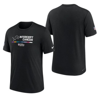 Men's Detroit Lions Black 2022 NFL Crucial Catch Performance T-Shirt