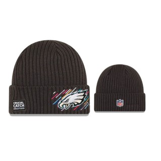 Eagles Charcoal 2021 NFL Crucial Catch Knit Hat