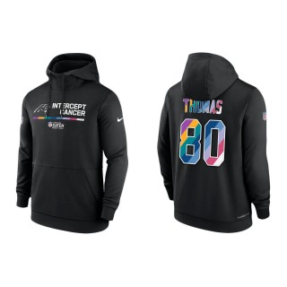 Ian Thomas Carolina Panthers Black 2022 NFL Crucial Catch Therma Performance Pullover Hoodie