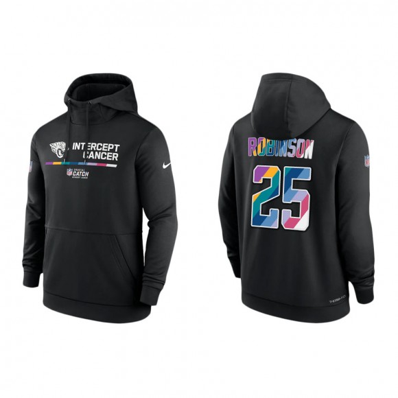 James Robinson Jacksonville Jaguars Black 2022 NFL Crucial Catch Therma Performance Pullover Hoodie