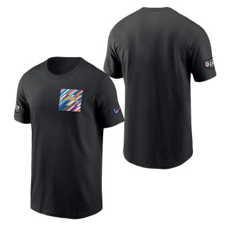 Los Angeles Chargers Black 2023 NFL Crucial Catch Sideline Tri-Blend T-Shirt