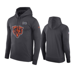 Bears Anthracite Crucial Catch Performance Hoodie