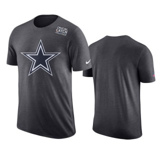 Cowboys Anthracite Crucial Catch Performance T-Shirt