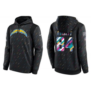 Men's Los Angeles Chargers Gerald Everett Charcoal NFL Crucial Catch Hoodie
