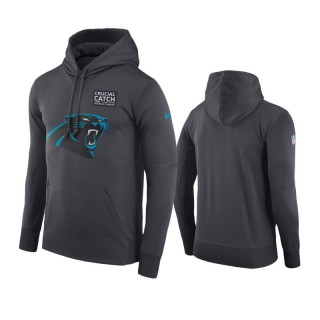 Panthers Anthracite Crucial Catch Performance Hoodie