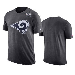 Rams Anthracite Crucial Catch Performance T-Shirt