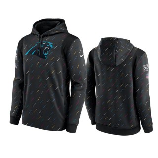 Panthers Charcoal 2021 NFL Crucial Catch Therma Pullover Hoodie