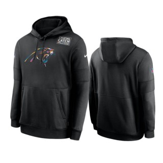 Panthers Black Crucial Catch Sideline Performance Hoodie