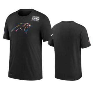 Panthers Black Crucial Catch Sideline T-Shirt