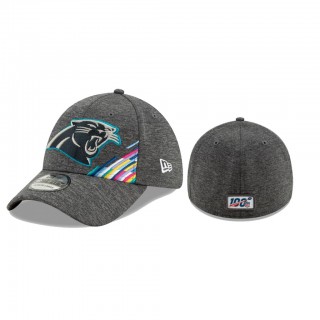 Panthers Heather Gray 2019 NFL Crucial Catch 39THIRTY Flex Hat