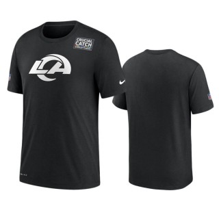 Rams Black Crucial Catch Sideline T-Shirt