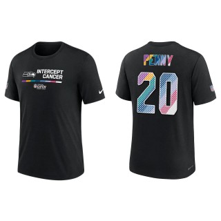 Rashaad Penny Seattle Seahawks Black 2022 NFL Crucial Catch Performance T-Shirt