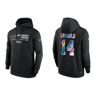 Sam Darnold Carolina Panthers Black 2022 NFL Crucial Catch Therma Performance Pullover Hoodie