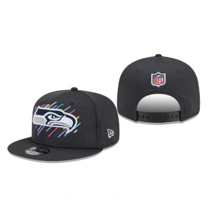 Seahawks Charcoal 2021 NFL Crucial Catch 9FIFTY Snapback Adjustable Hat