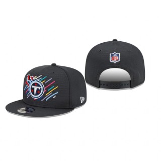 Titans Charcoal 2021 NFL Crucial Catch 9FIFTY Snapback Adjustable Hat