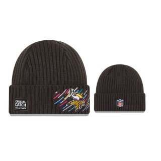 Vikings Charcoal 2021 NFL Crucial Catch Knit Hat