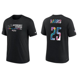 Will Harris Detroit Lions Black 2022 NFL Crucial Catch Performance T-Shirt
