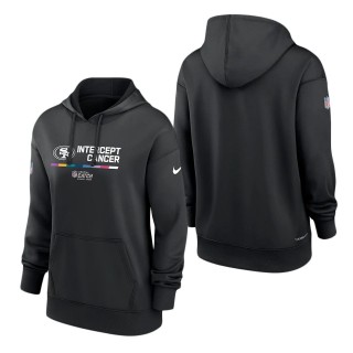 Women's San Francisco 49ers Black 2022 NFL Crucial Catch Therma Performance Pullover Hoodie