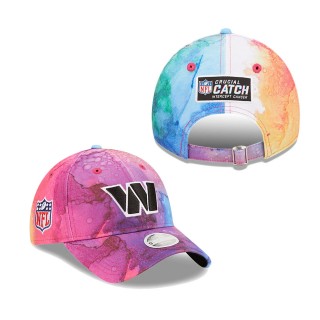 Women's Washington Commanders Pink 2022 NFL Crucial Catch 9TWENTY Adjustable Hat
