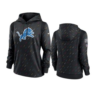 Women's Lions Anthracite 2021 NFL Crucial Catch Hoodie
