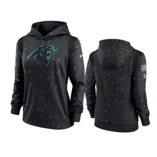 Women's Panthers Anthracite 2021 NFL Crucial Catch Hoodie